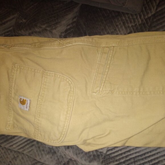 Carhartt Workwear Combo - Khaki Pants & Grey Relaxed Fit Button-Up - Picture 2 of 3